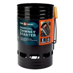 Fire & Feast Easy Release Chimney Starter Black