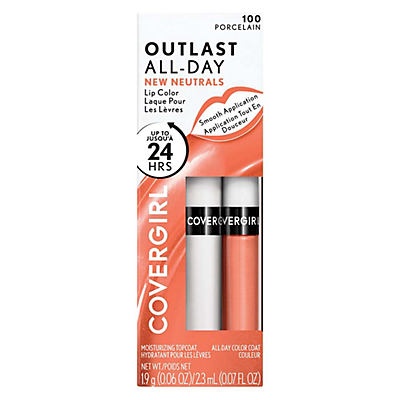 slide 1 of 1, Covergirl Outlast All Day Lip Color Porcelain, 0.06 oz