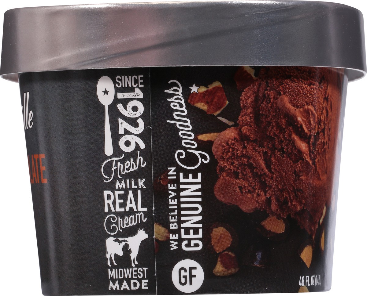 slide 3 of 9, Hudsonville Double Chocolate Almond Ice Cream 48 fl oz, 48 fl oz