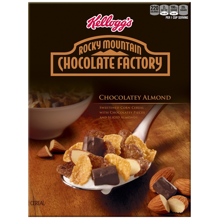 slide 1 of 1, Kellogg's Rocky Mountain Chocolate Factory Chocolatey Almond Cereal, 11.5 oz