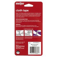 slide 3 of 5, Meijer Cloth Tape 1", 10 yds, 2 PK      