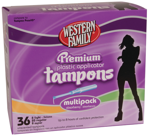 slide 1 of 1, Western Family Tampons Multipack Prem Plas, 1 ct