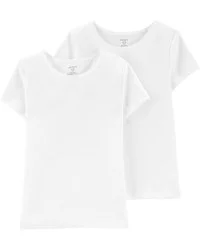Carter's Carters 2-Pack Cotton Undershirts White 8