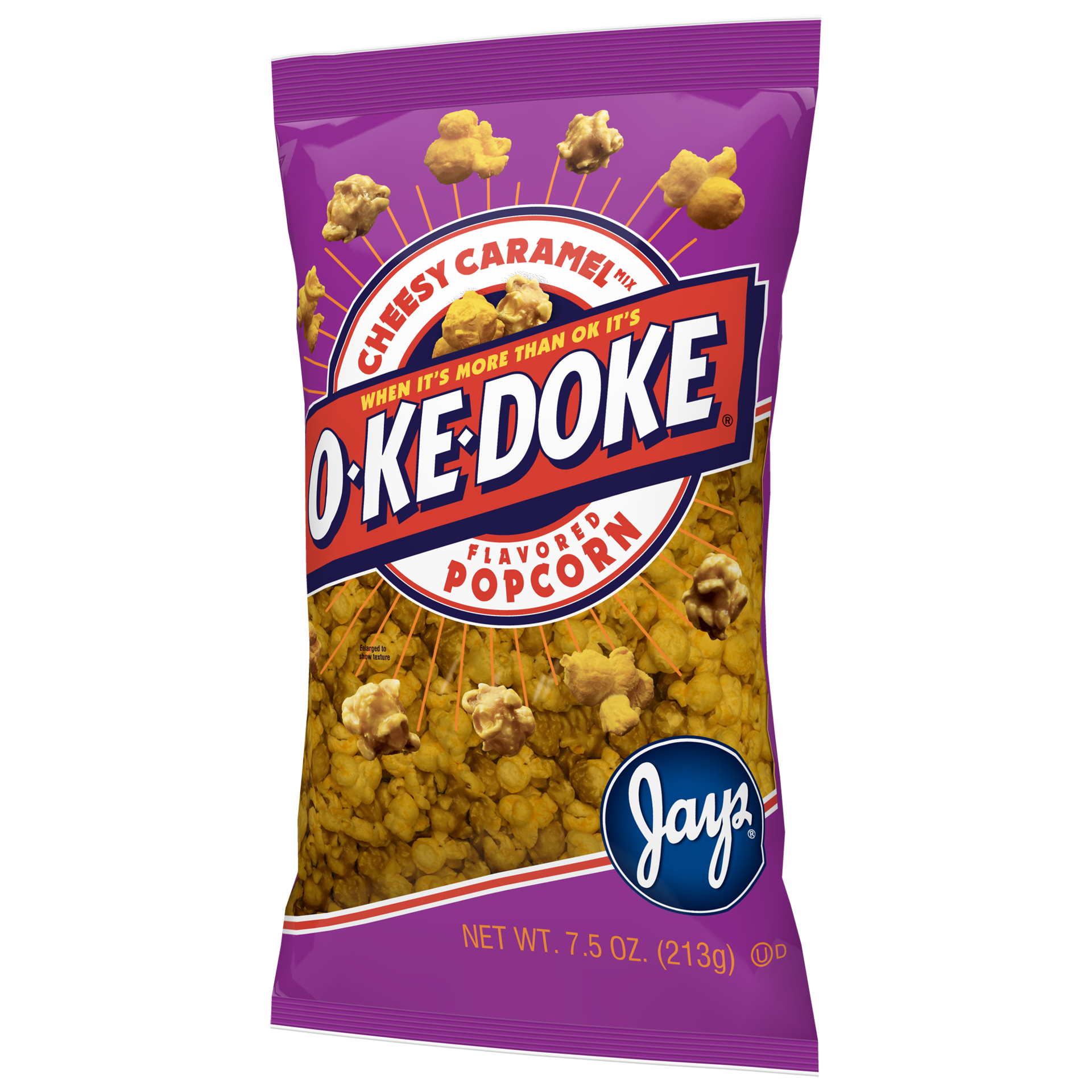slide 3 of 5, O-Ke-Doke Popcorn, Cheesy Caramel Mix, 7.5 Oz, 7.5 oz