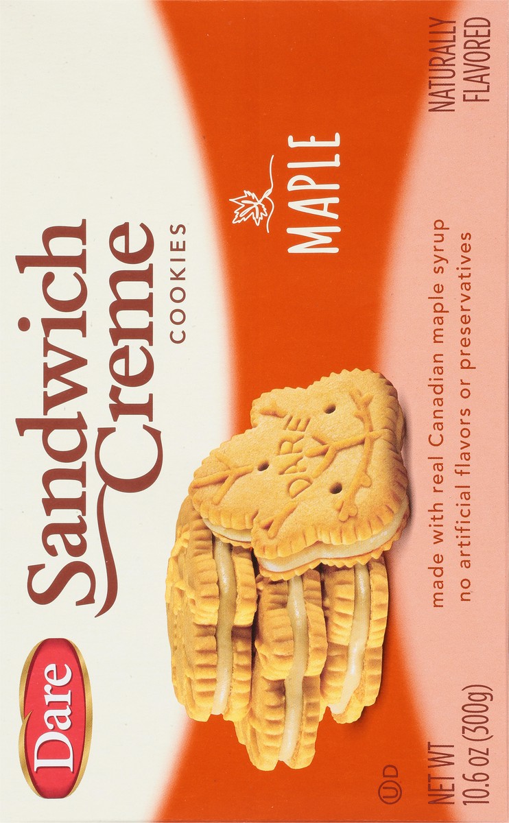 slide 10 of 11, Dare Maple Crme Sandwich Cookies, 10.6 oz