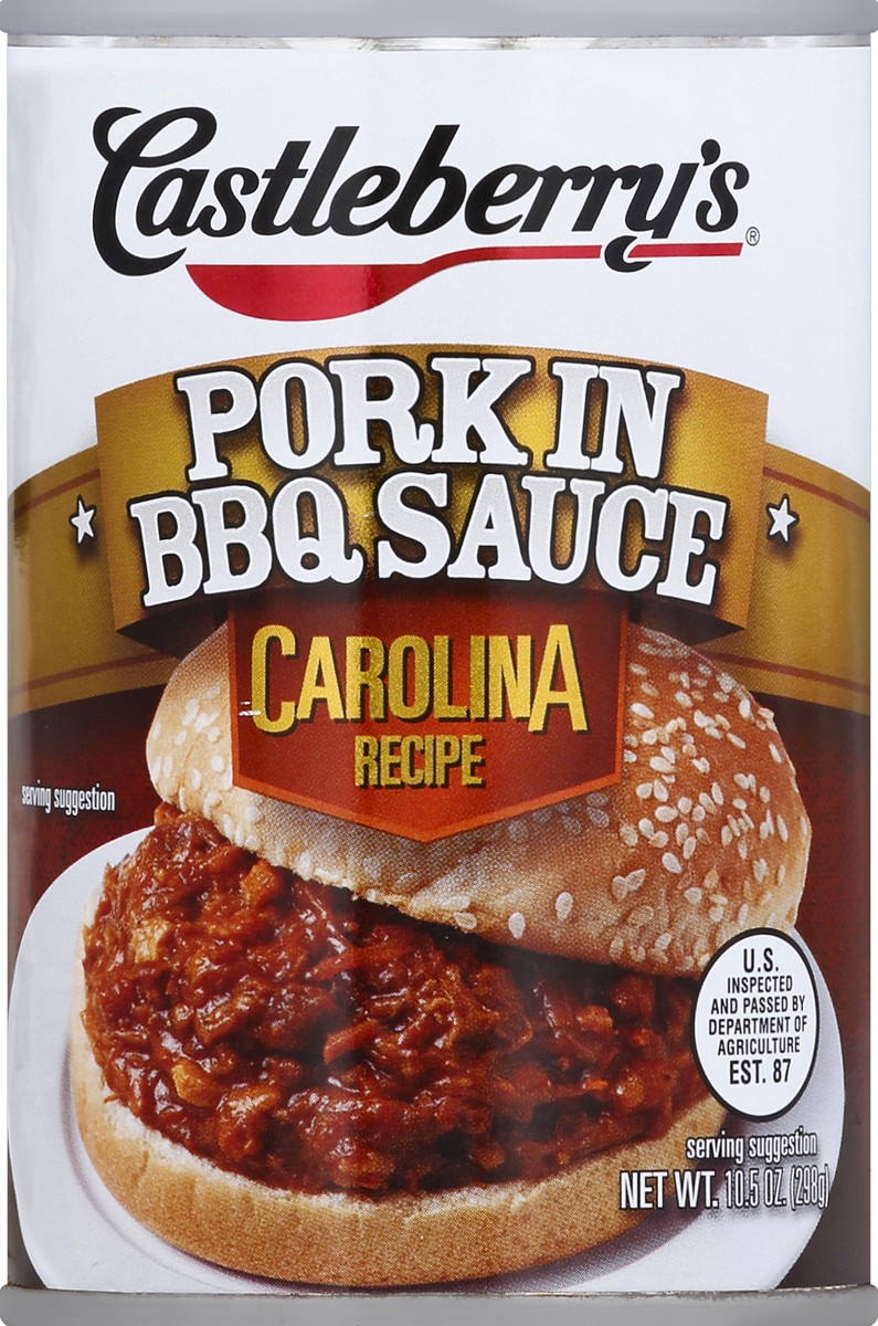 slide 2 of 2, Castleberry's Pork In Bbq Sauce, 10.5 oz