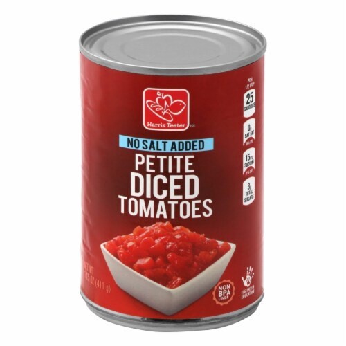 slide 1 of 4, Harris Teeter Petite Diced Tomatoes Nsa - 14.5 oz, 14.5 oz
