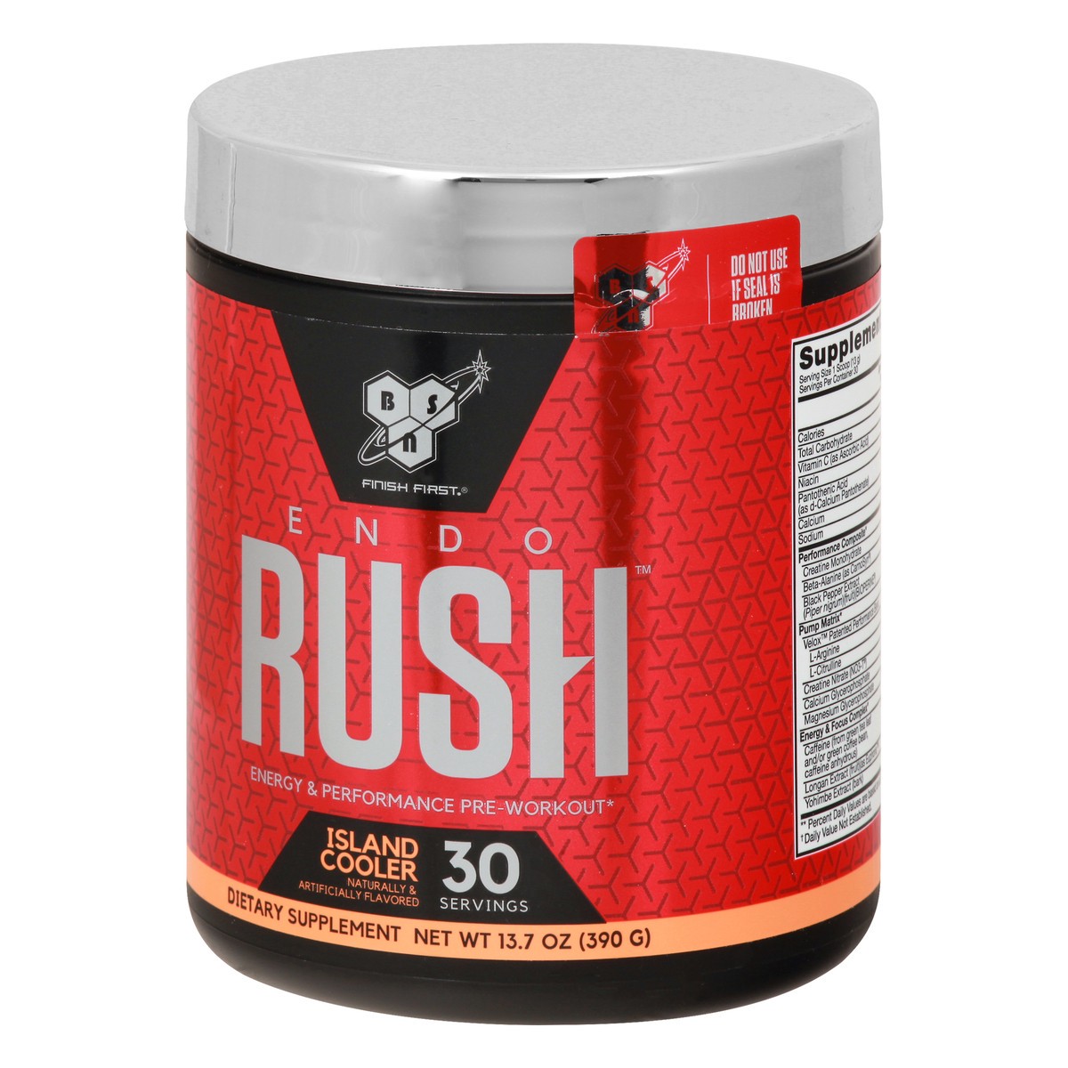 slide 9 of 12, BSN Endo Rush Island Cooler Pre-Workout 13.7 oz, 13.7 oz