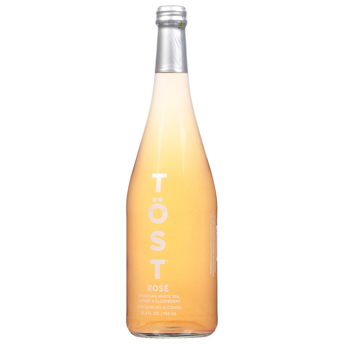 slide 3 of 13, Tost Rose Ginger & Elderberry Sparkling White Tea 25.4 fl oz, 750 ml