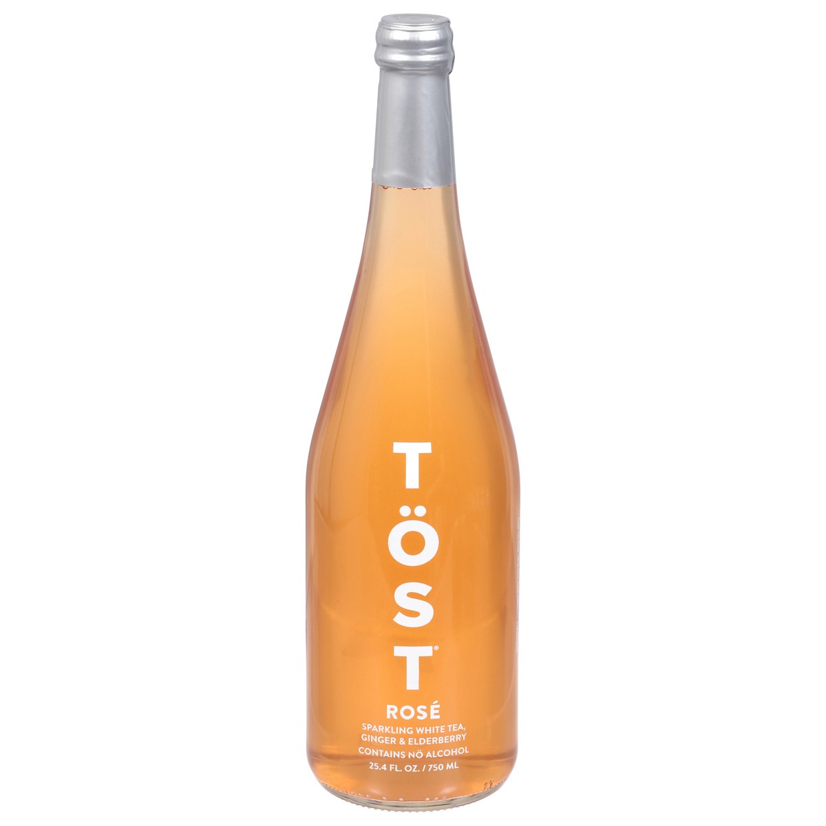 slide 1 of 13, Tost Rose Ginger & Elderberry Sparkling White Tea 25.4 fl oz, 750 ml