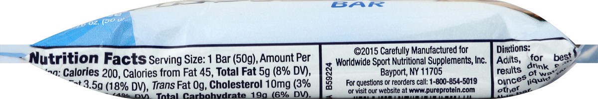 slide 3 of 6, Pure Protein Protein Bar 1.76 oz, 1.76 oz