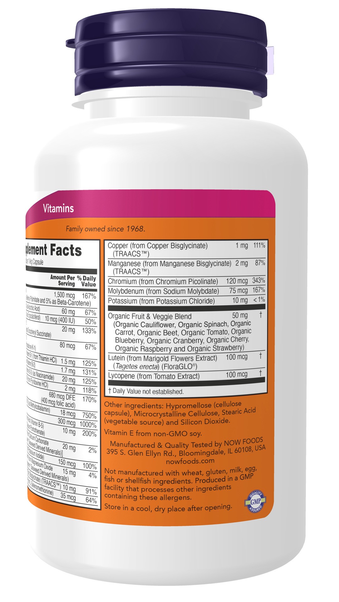 slide 3 of 4, NOW Daily Vits™ - 120 Veg Capsules, 120 ct