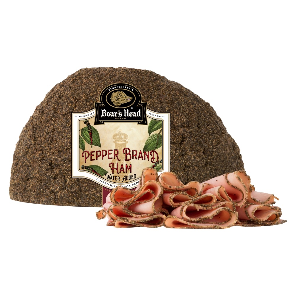 slide 1 of 1, Boar's Head Gourmet Pepper Ham, per lb