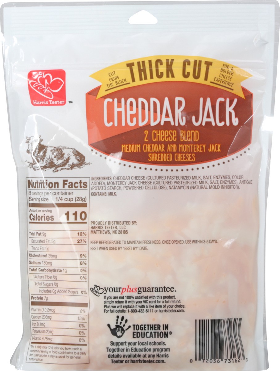 slide 3 of 9, Harris Teeter Thick Shred Cheddar Jack, 1 ct