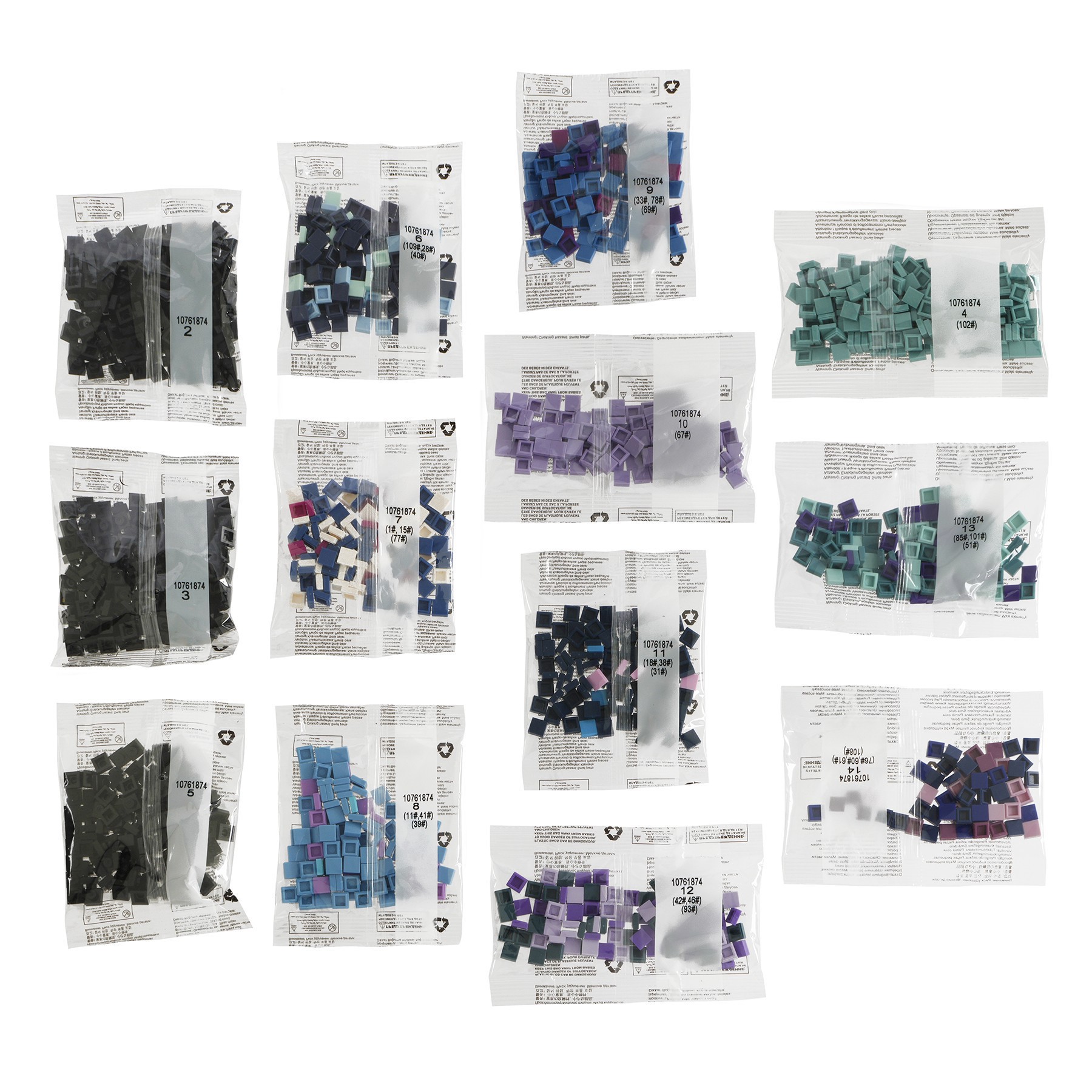 slide 4 of 6, 10" X 10" Celestial Body Pixelated Brick Art Kit By Make Market, 10 in x 10 in