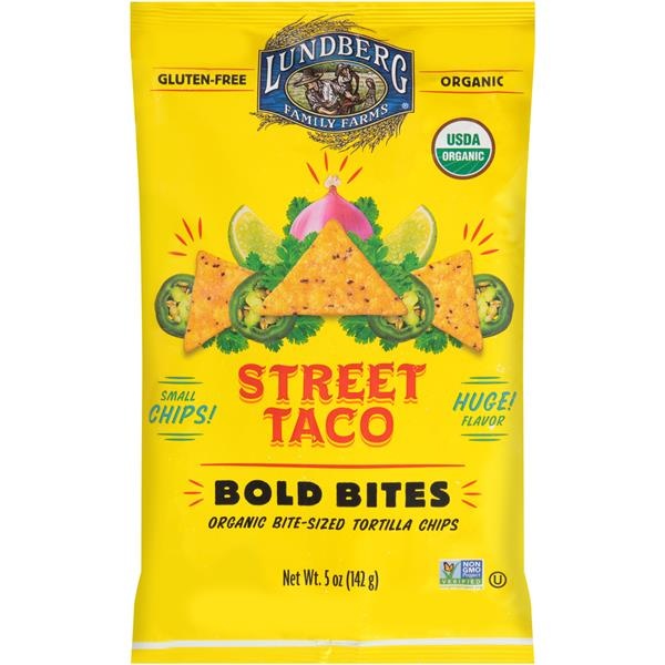 slide 1 of 1, Lundberg Street Taco Tortilla Chips, 5 oz