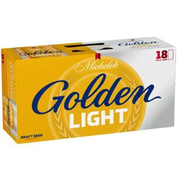 Michelob Golden Draft Light American Lager Beer 18 Pack, 12 fl oz Cans
