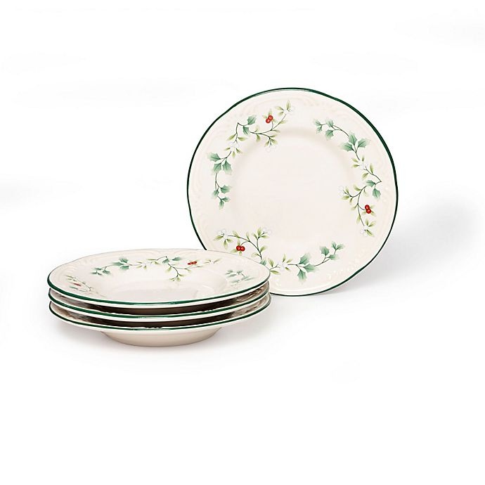 slide 1 of 1, Pfaltzgraff Winterberry Appetizer Plates, 4 ct