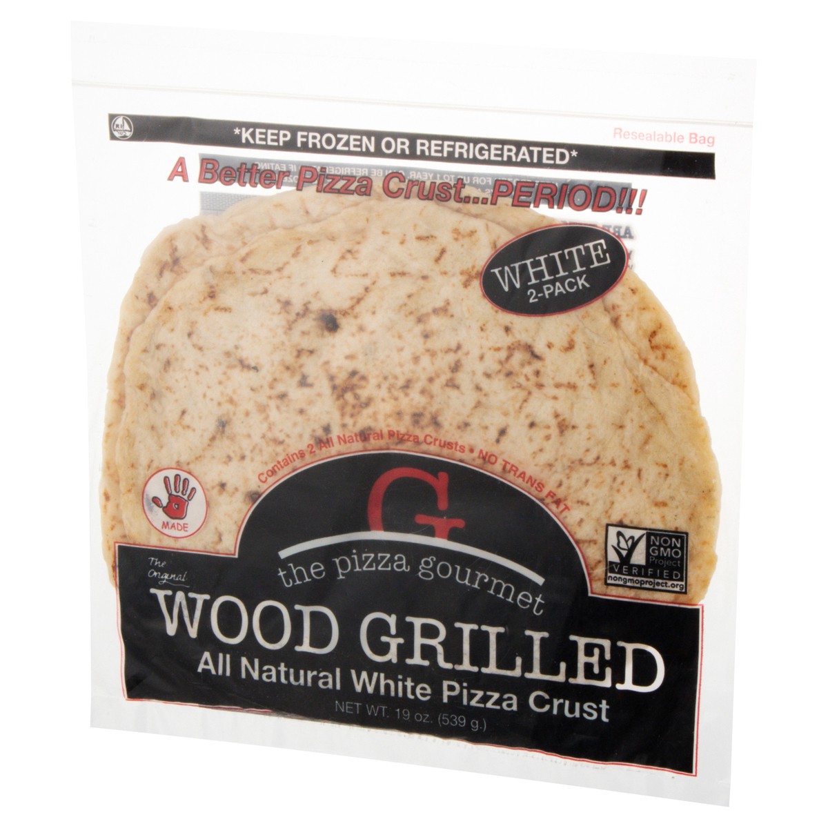 slide 9 of 9, The Pizza Gourmet White Wood Grilled Pizza Crust 2 ea, 2 ct