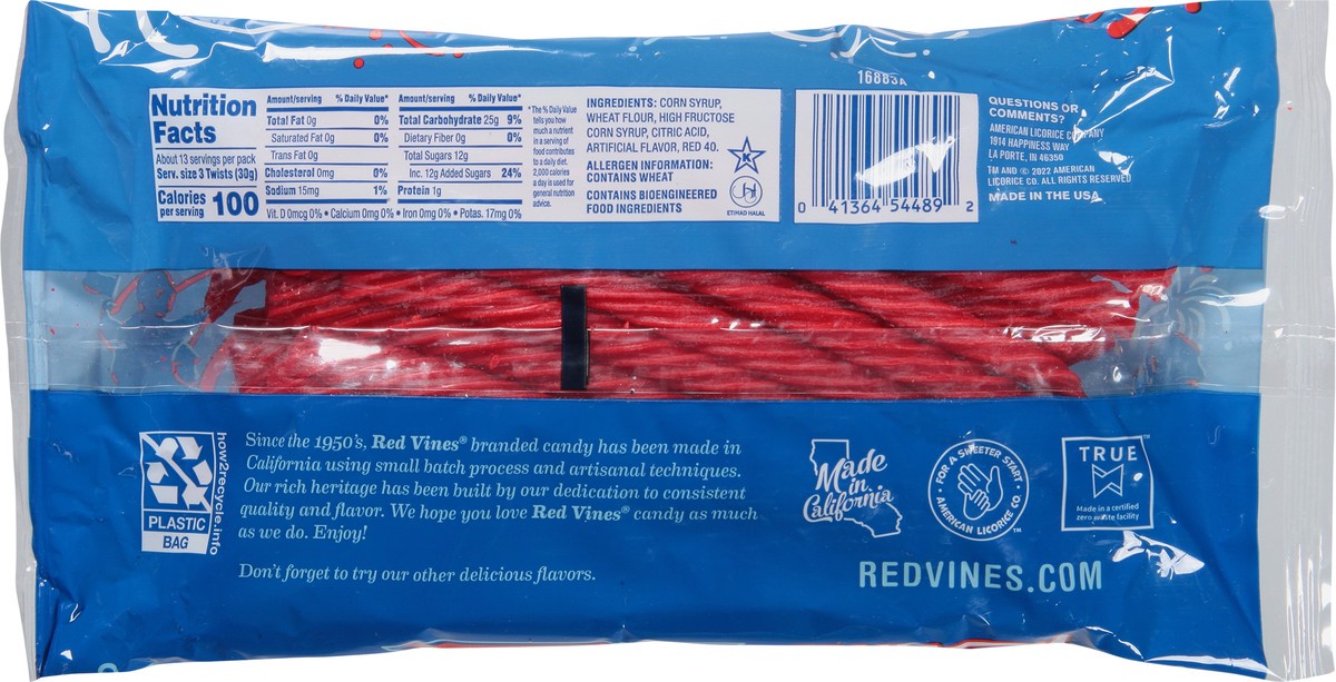 slide 5 of 9, Red Vines Original Red Twists 14 oz, 14 oz