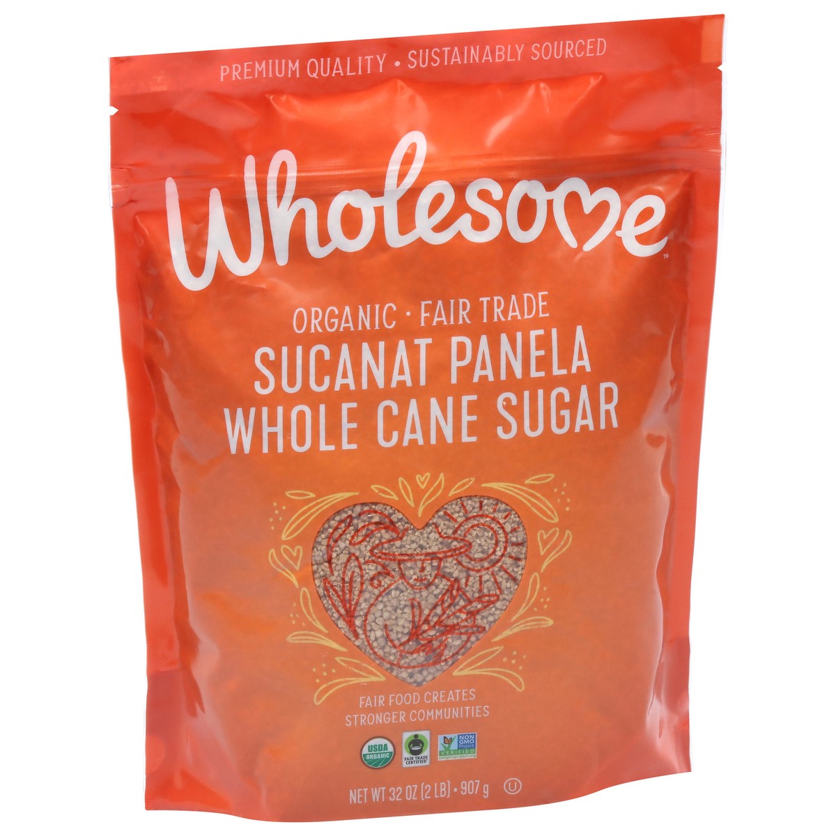 slide 6 of 9, Wholesome Sucanat Panela Whole Cane Organic Sugar 32 oz, 32 oz