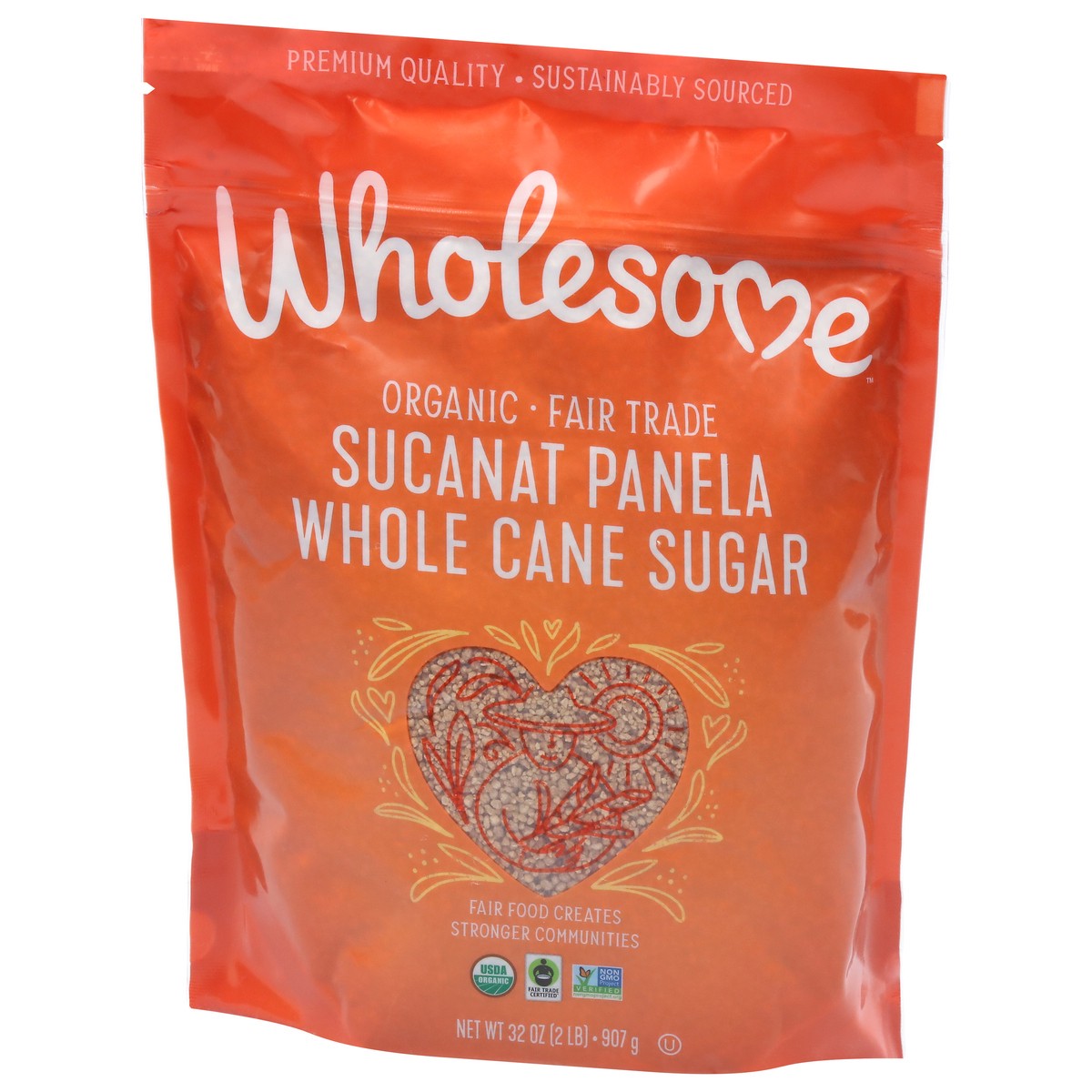 slide 3 of 9, Wholesome Sucanat Panela Whole Cane Organic Sugar 32 oz, 32 oz