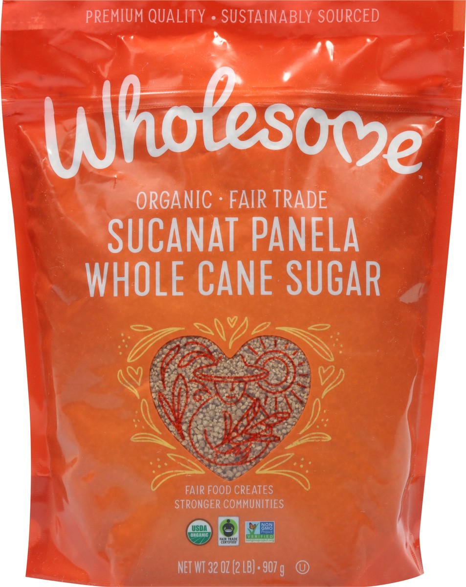 slide 2 of 9, Wholesome Sucanat Panela Whole Cane Organic Sugar 32 oz, 32 oz