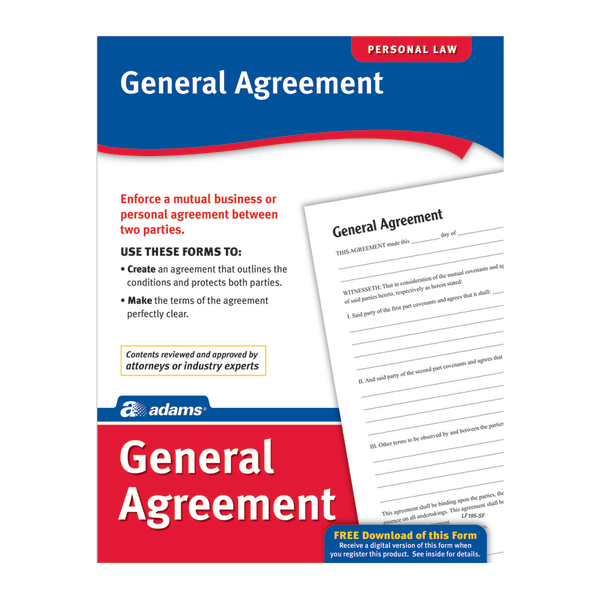 slide 1 of 2, Adams General Agreement, 1 ct