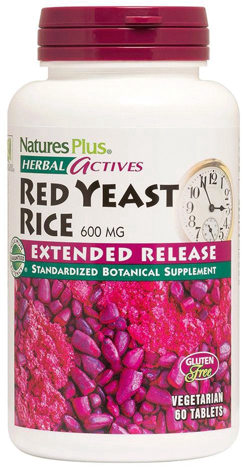 slide 1 of 1, Nature's Plus Health Actives Red Yeast Rice Vegetarian Capsules, 60 ct; 600 mg