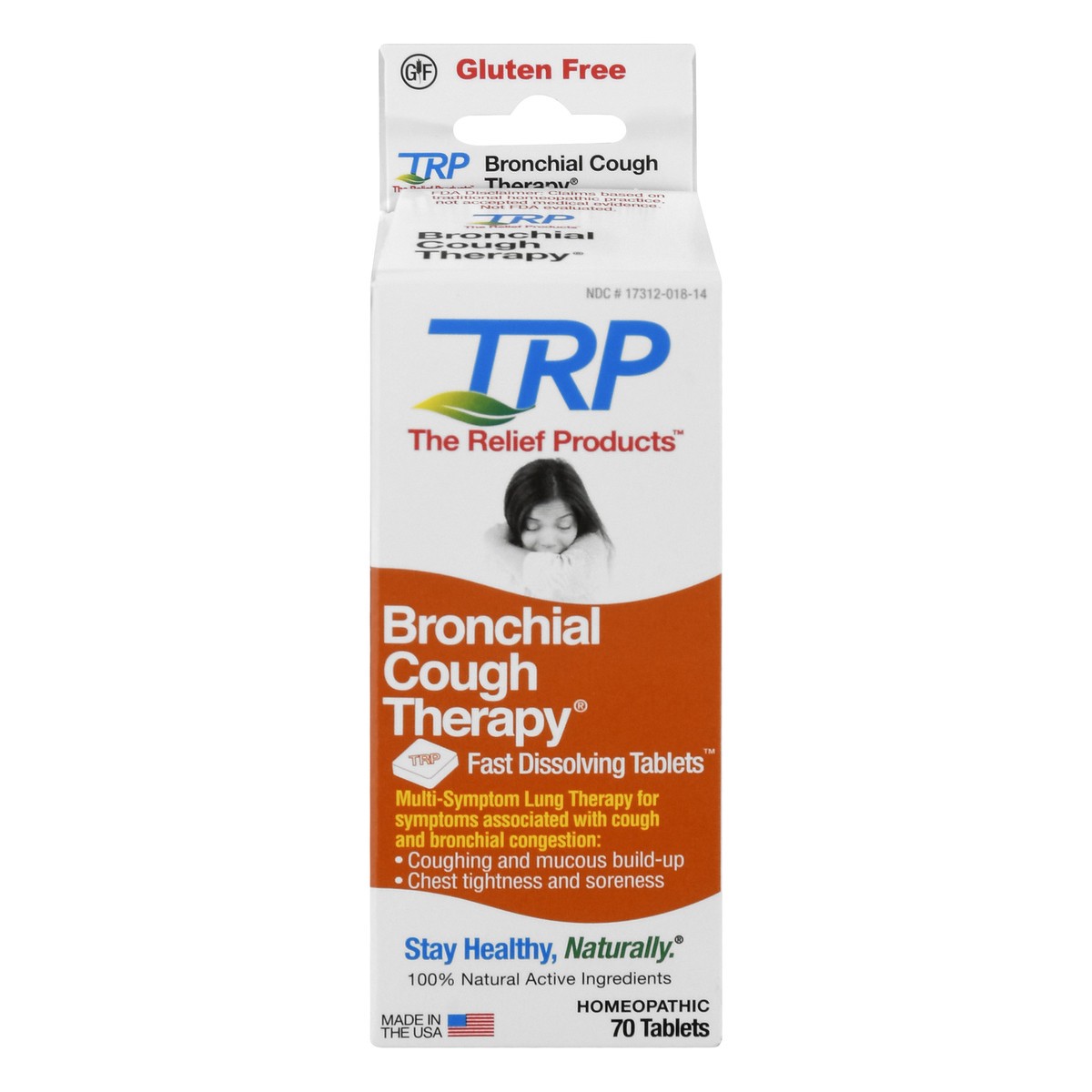 slide 9 of 11, TRP Natural Relief Tablets Bronchial Cough Therapy 70 Tablets, 70 ct