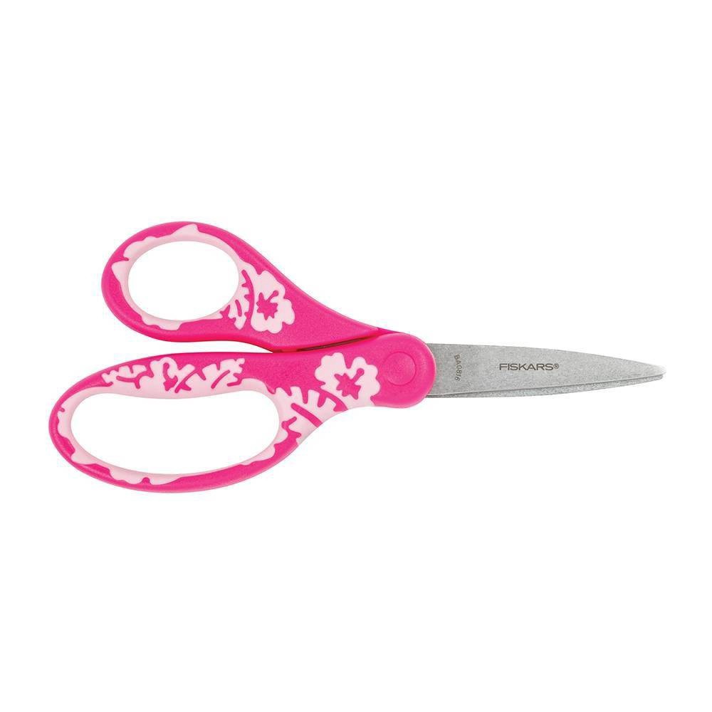 slide 1 of 9, Fiskars SoftGrip Big Kids Scissors, 6 in