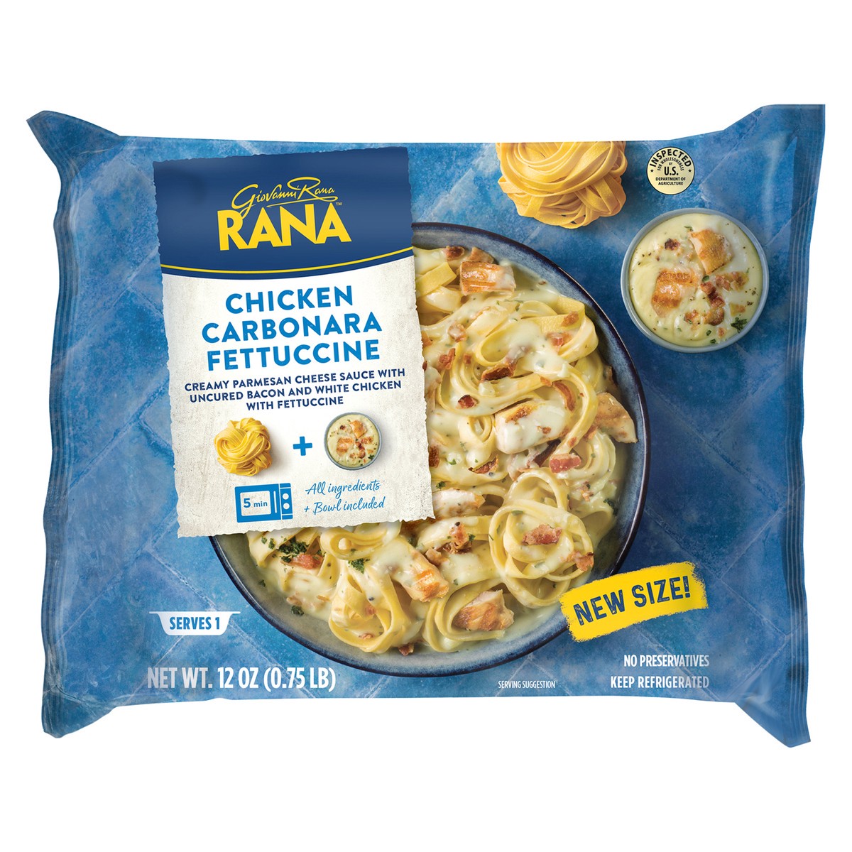 slide 1 of 11, Rana Chicken Carbonara Fettuccine 12 oz, 12 oz