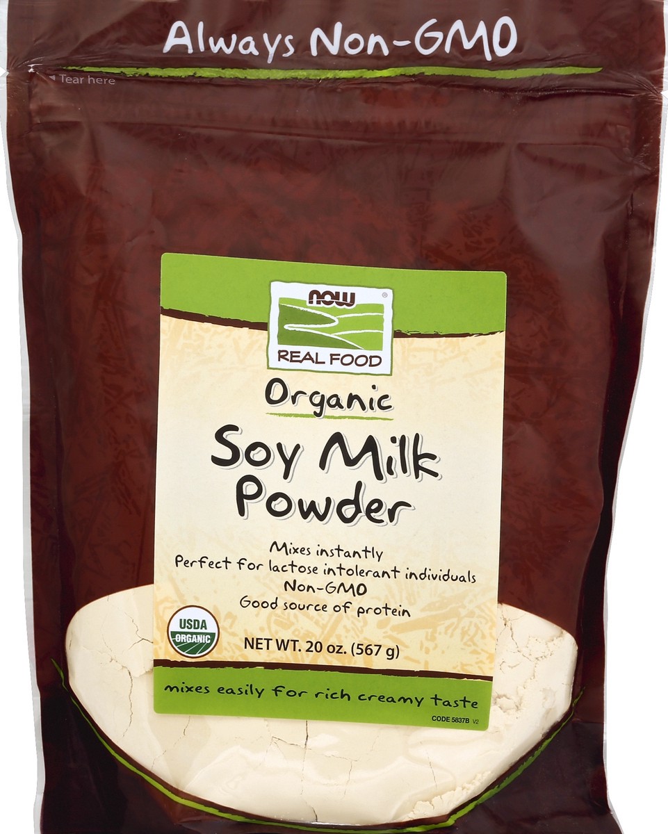 slide 2 of 2, NOW Natural Foods Soy Milk Powder, Organic - 20 oz., 20 oz