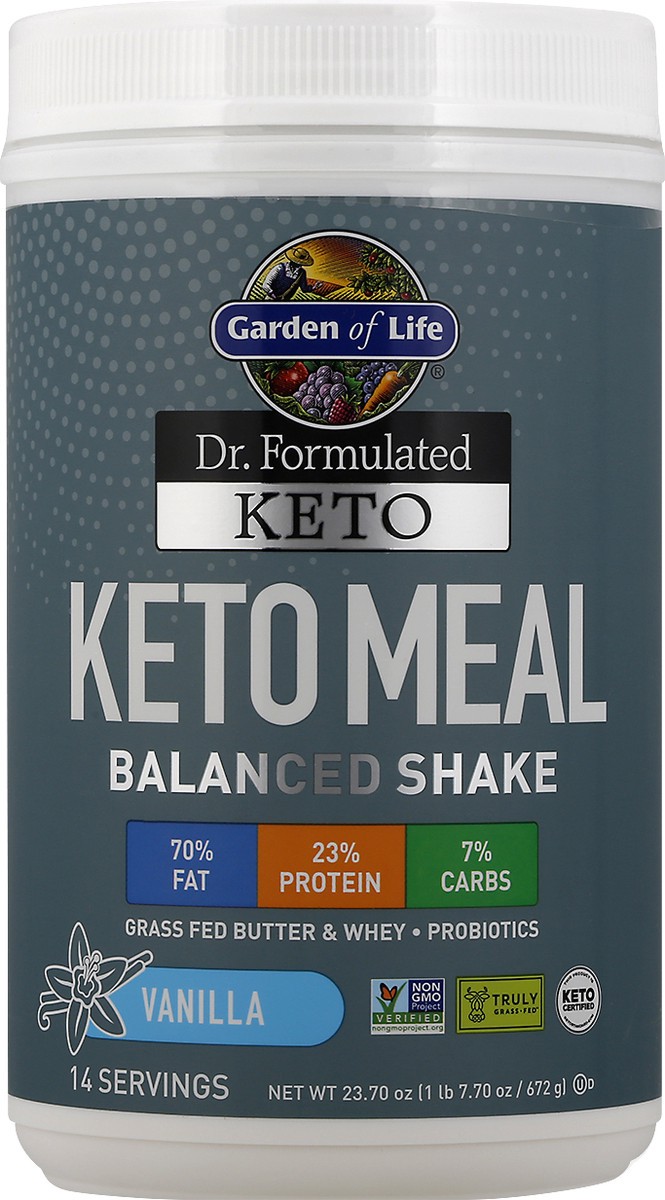 slide 1 of 7, Garden of Life Keto Meal 23.70 oz, 23.7 oz