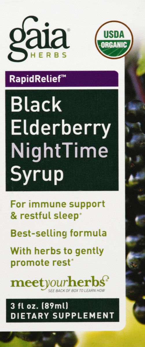 slide 1 of 1, Gaia NightTime Syrup 3 oz, 3 oz