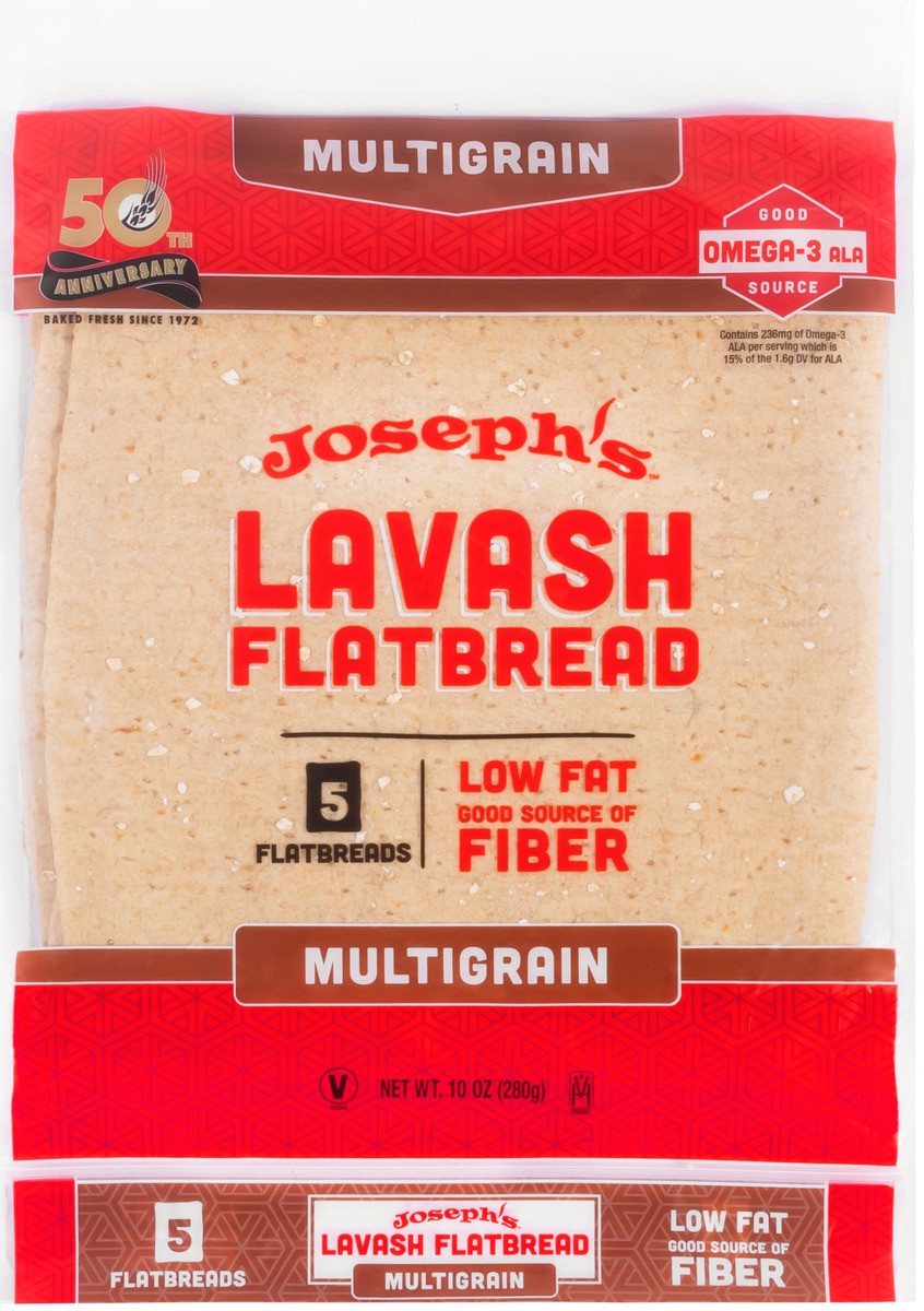 slide 1 of 9, Joseph's Lavash Flatbread, 5 ct