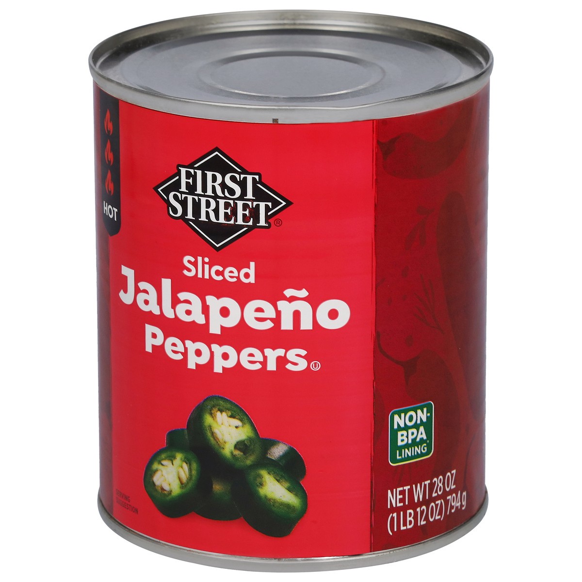 slide 3 of 4, First Street Nacho Sliced Jalapeno, 8 oz