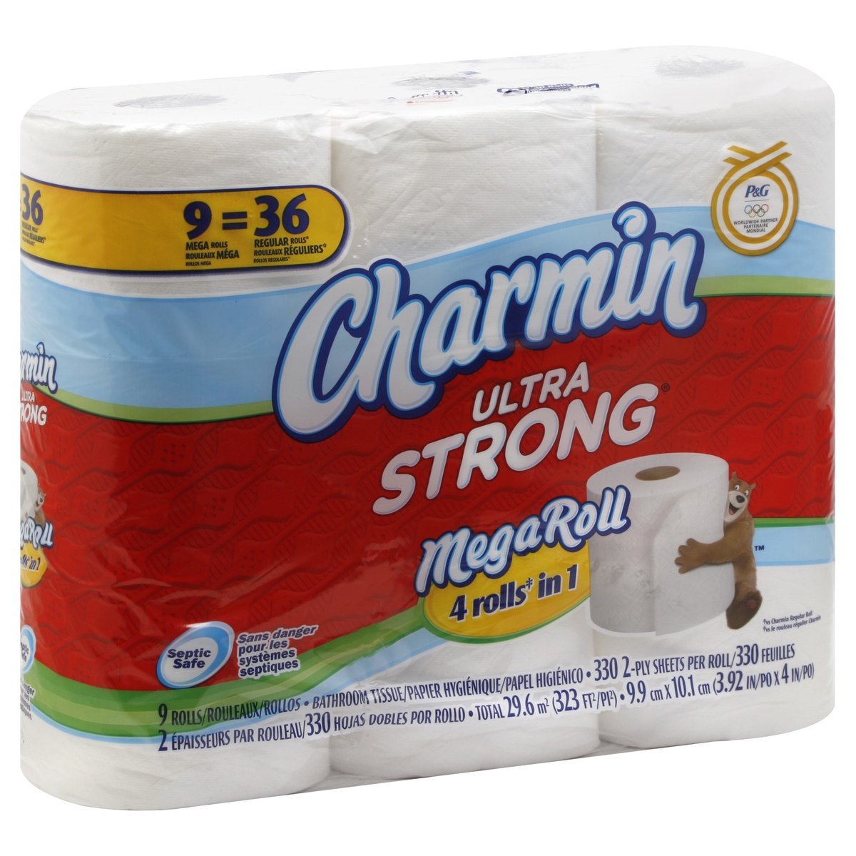 slide 1 of 1, Charmin Bathroom Tissue, 9 ct