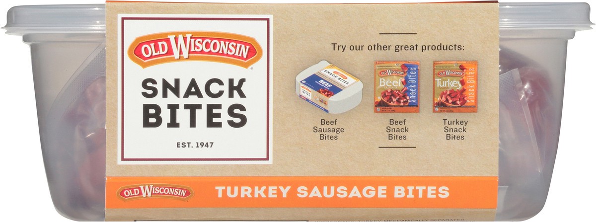 slide 4 of 9, Old Wisconsin Turkey Bites Tub, 16 oz