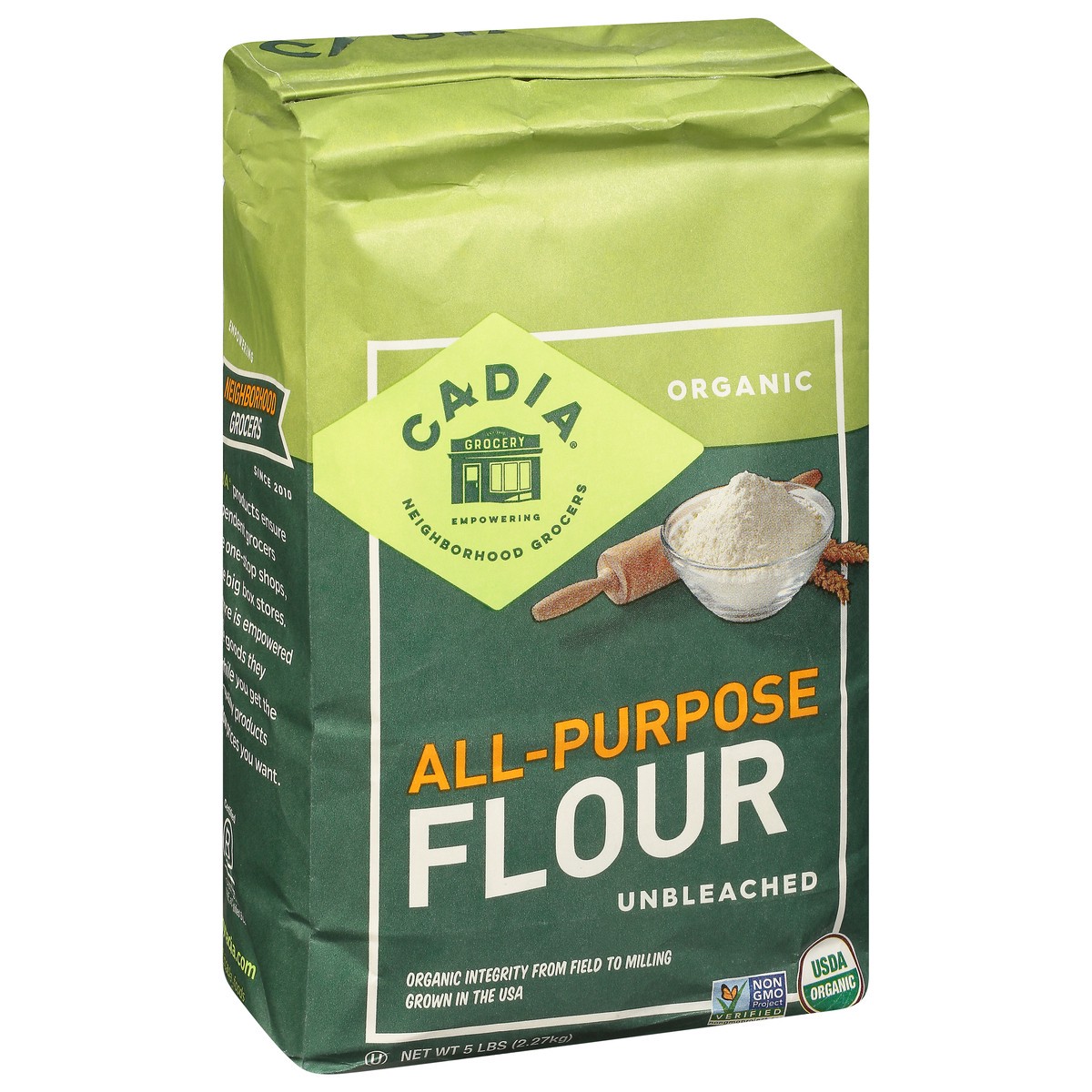 slide 7 of 14, Cadia Unbleached Organic All-Purpose Flour 5 lb, 5 lb