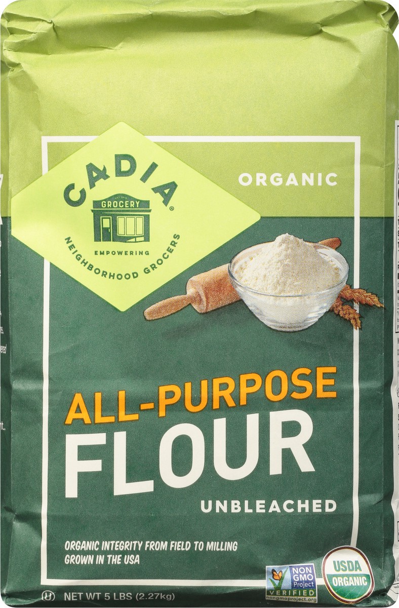 slide 8 of 14, Cadia Unbleached Organic All-Purpose Flour 5 lb, 5 lb