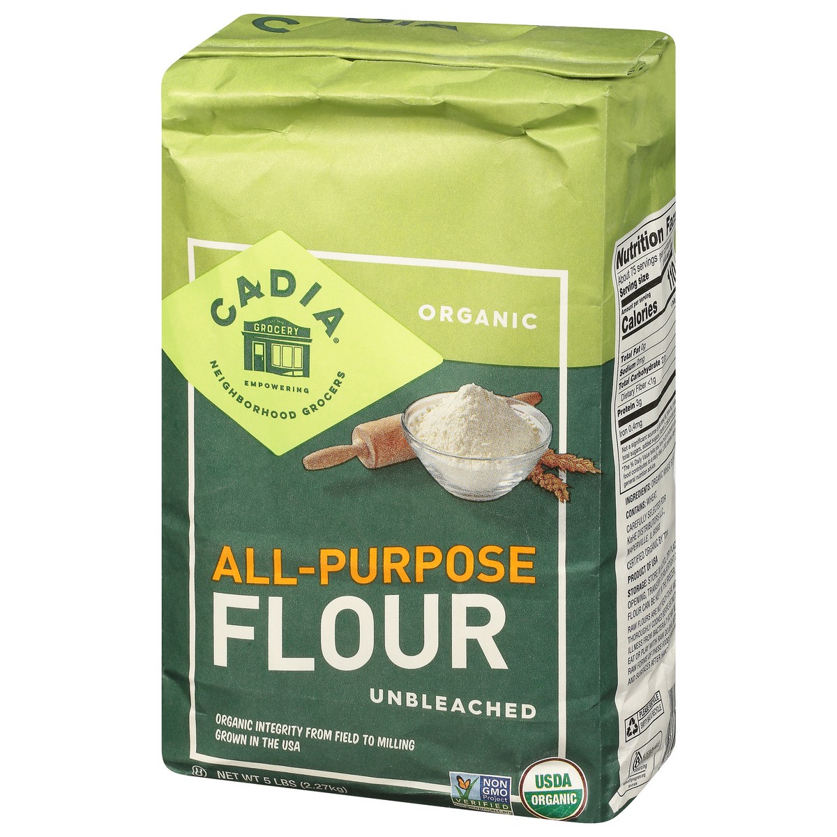 slide 14 of 14, Cadia Unbleached Organic All-Purpose Flour 5 lb, 5 lb