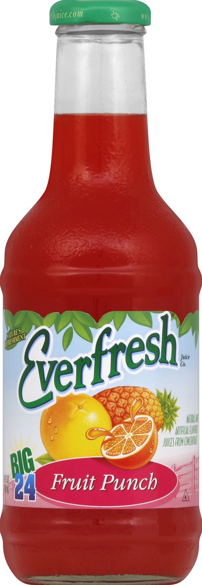 slide 2 of 4, Everfresh Juices From Concentrate, Fruit Punch - 24 oz, 24 oz