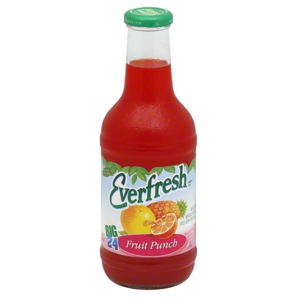 slide 1 of 4, Everfresh Juices From Concentrate, Fruit Punch - 24 oz, 24 oz