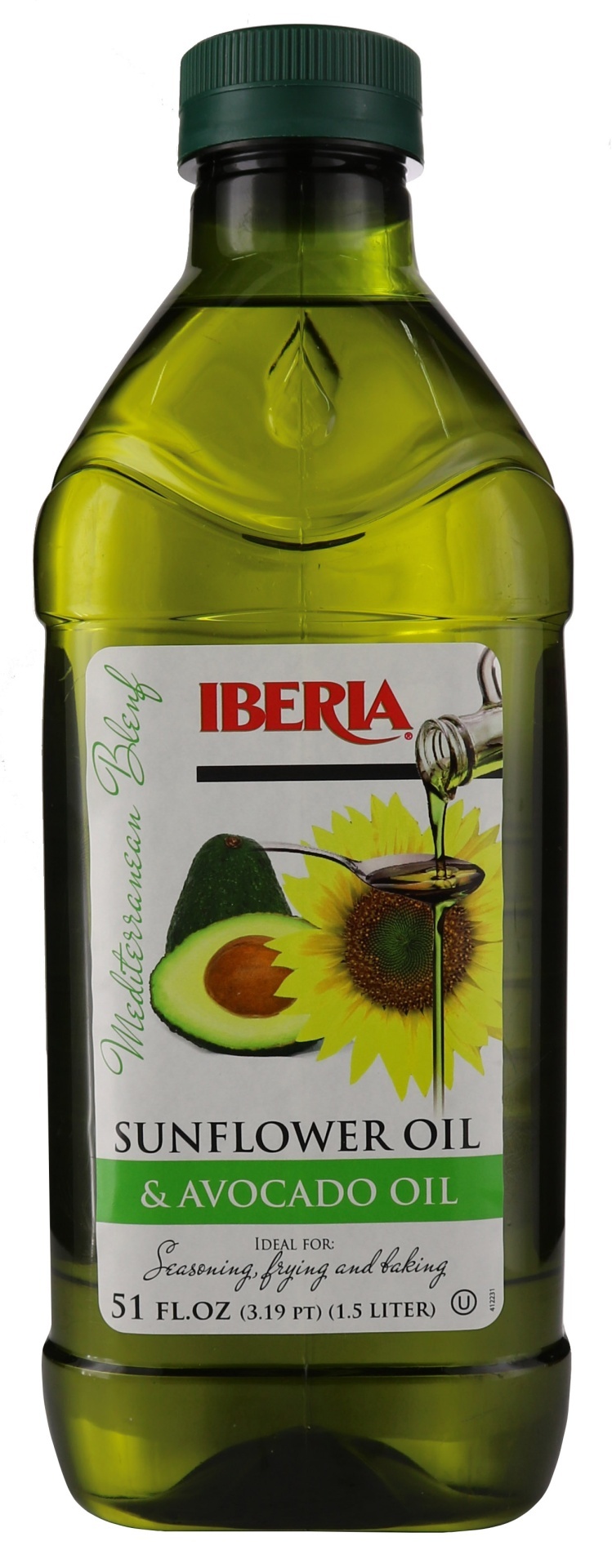 slide 1 of 1, Iberia Sunflower Oil & Avocado Oil Mediterranean Blend, 51 oz