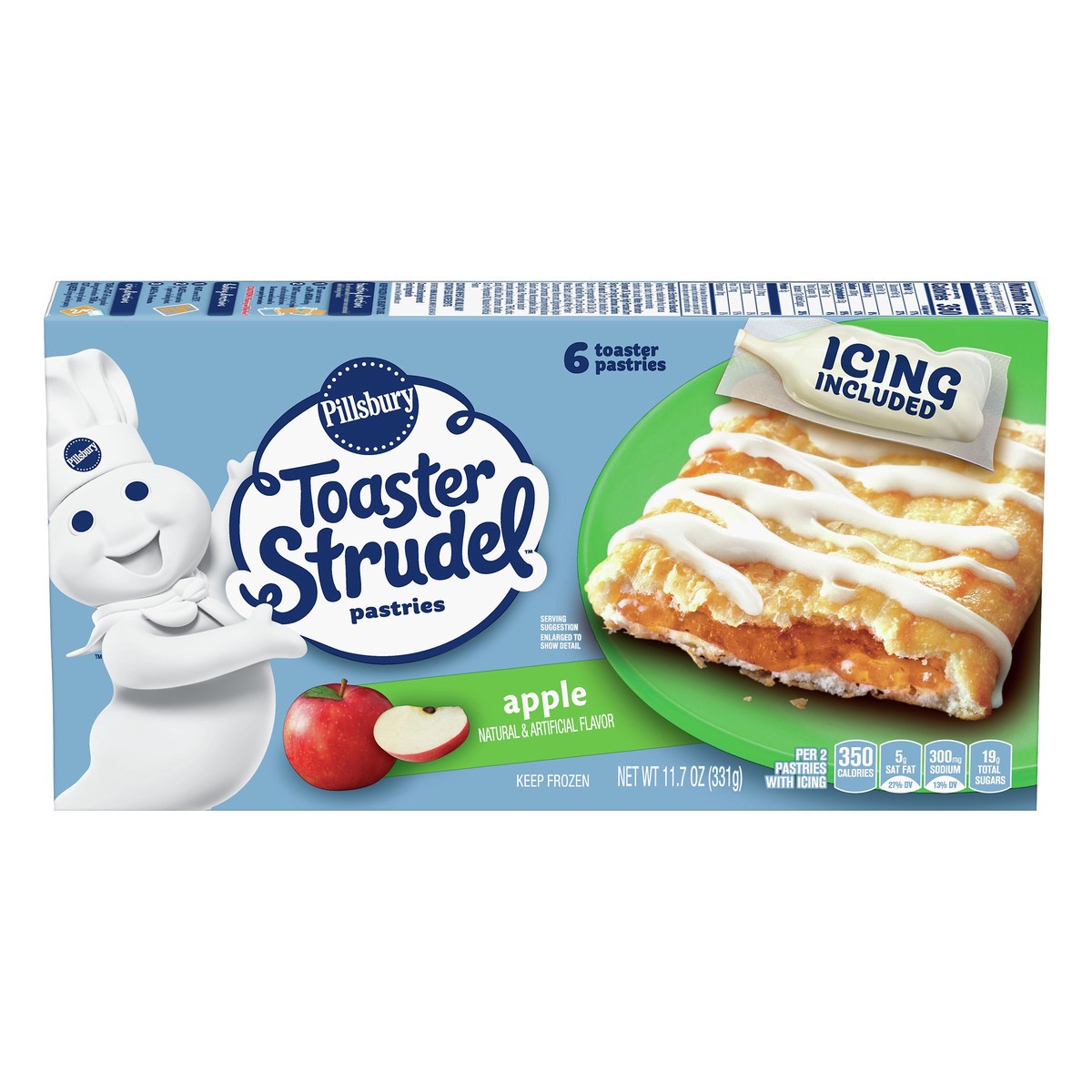 slide 4 of 4, Toaster Strudel Apple Toaster Pastries 6 ea, 6 ct