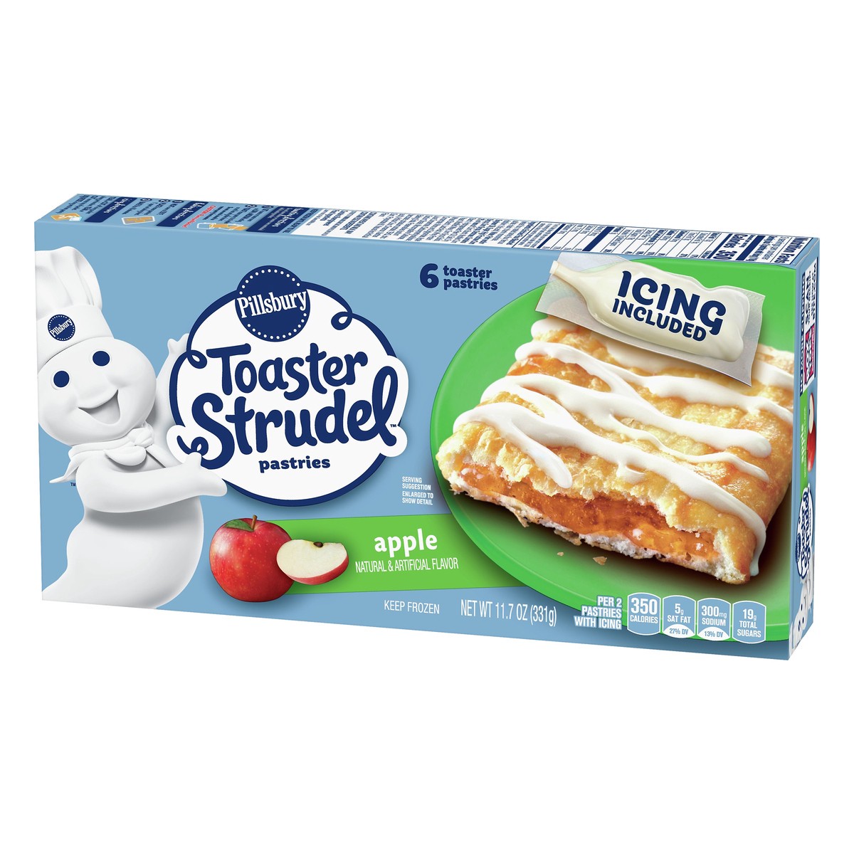 slide 3 of 4, Toaster Strudel Apple Toaster Pastries 6 ea, 6 ct