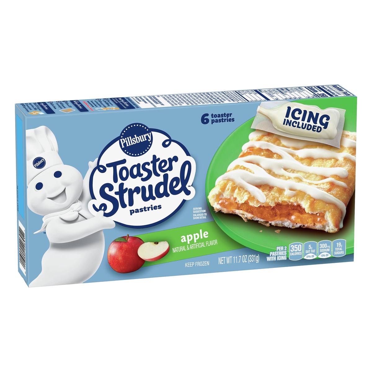 slide 2 of 4, Toaster Strudel Apple Toaster Pastries 6 ea, 6 ct
