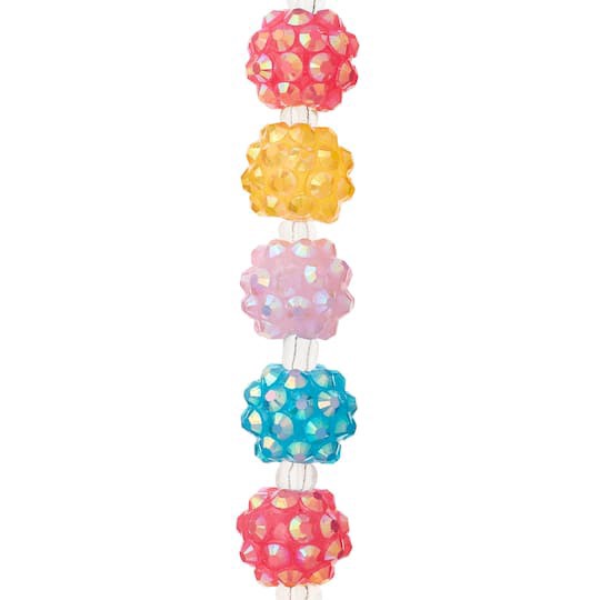 slide 1 of 3, Multicolor Cluster Faceted Round Beads, 12mm By Bead Landing, 12mm