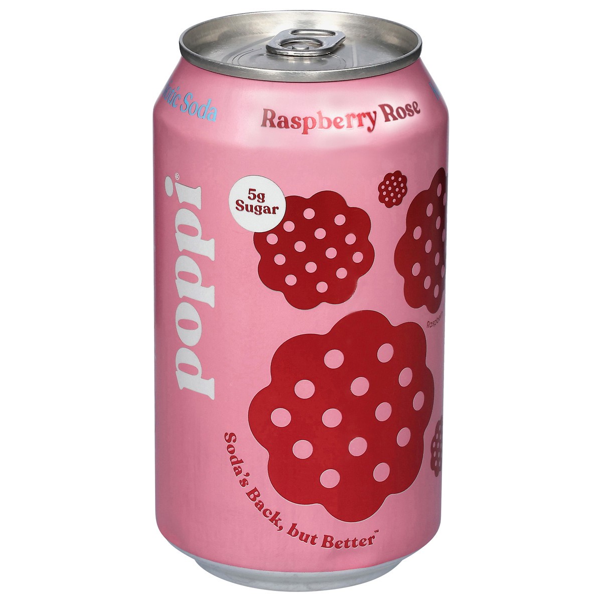 slide 4 of 4, Poppi Soda Probiotc Rspbry Rse 12.000 Fo, 12 fl oz